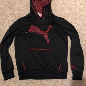‼️Puma‼️ Red and black hoodie